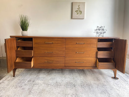 kent coffey elegante dresser Kent Coffey Elegante Vintage Mid Centurt Modern Highboy Dresser c. 1960s